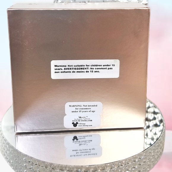 NEW DISNEY Fine Silver Stud Earrings Jewelry Set In Box Minnie Mouse Bling Bow - Picture 4 of 4